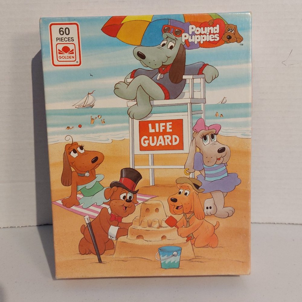Vtg Pound Puppies Puzzle 60pc-complete